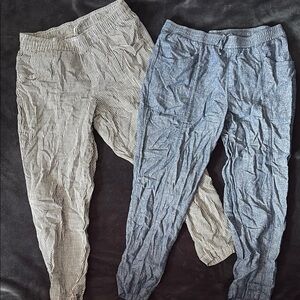 Old Navy Gray and Blue Pants